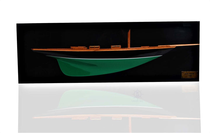 "Pen Duick" Half-Hull Ship Model Hand-Made