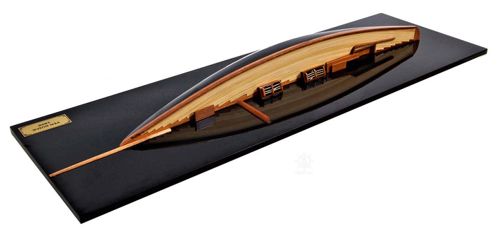 "Pen Duick" Half-Hull Ship Model Hand-Made