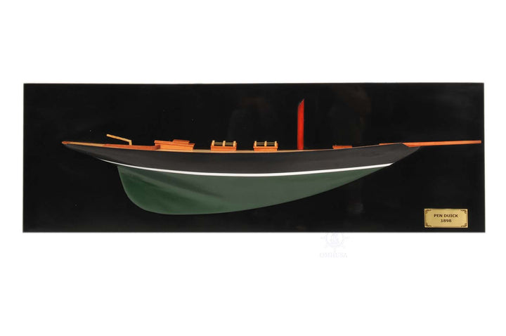 "Pen Duick" Half-Hull Ship Model Hand-Made