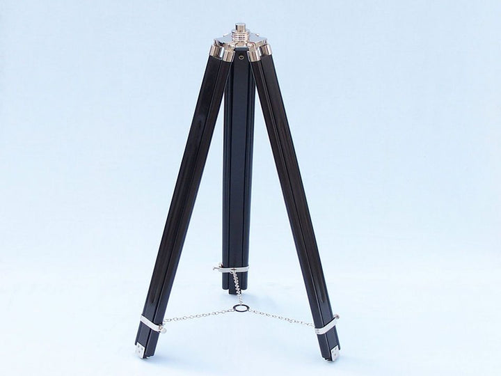15x Power  65" Chrome/Leather Galileo Standing Telescope