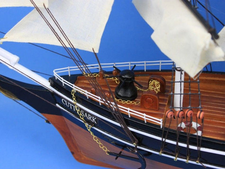 Wooden Cutty Sark Tall Model Clipper Ship 30"