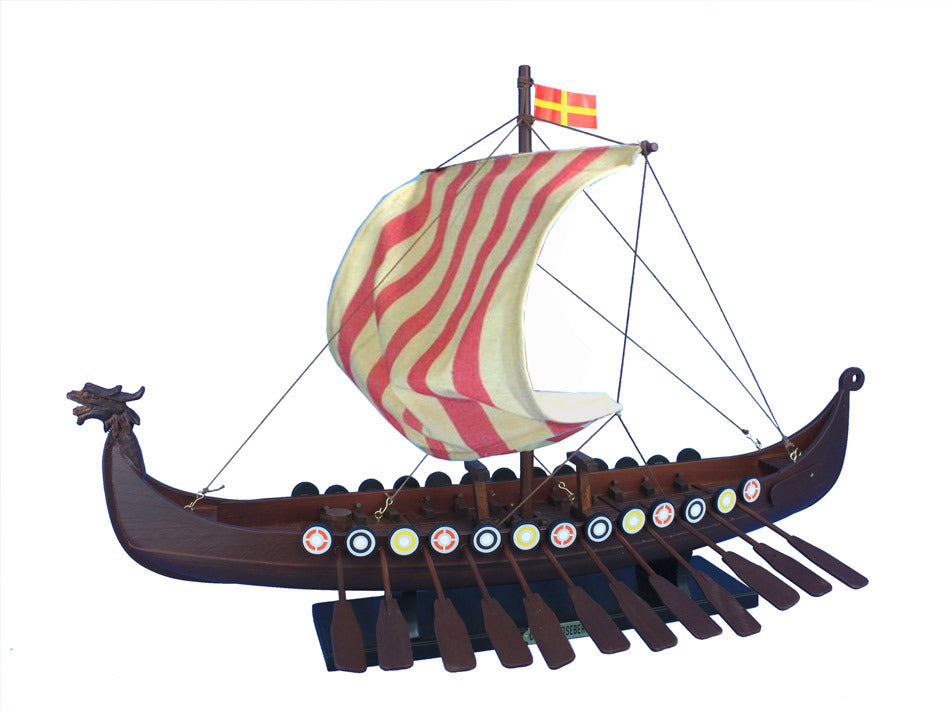 "Gokstad" Wooden Viking Ship Drakkar 24"