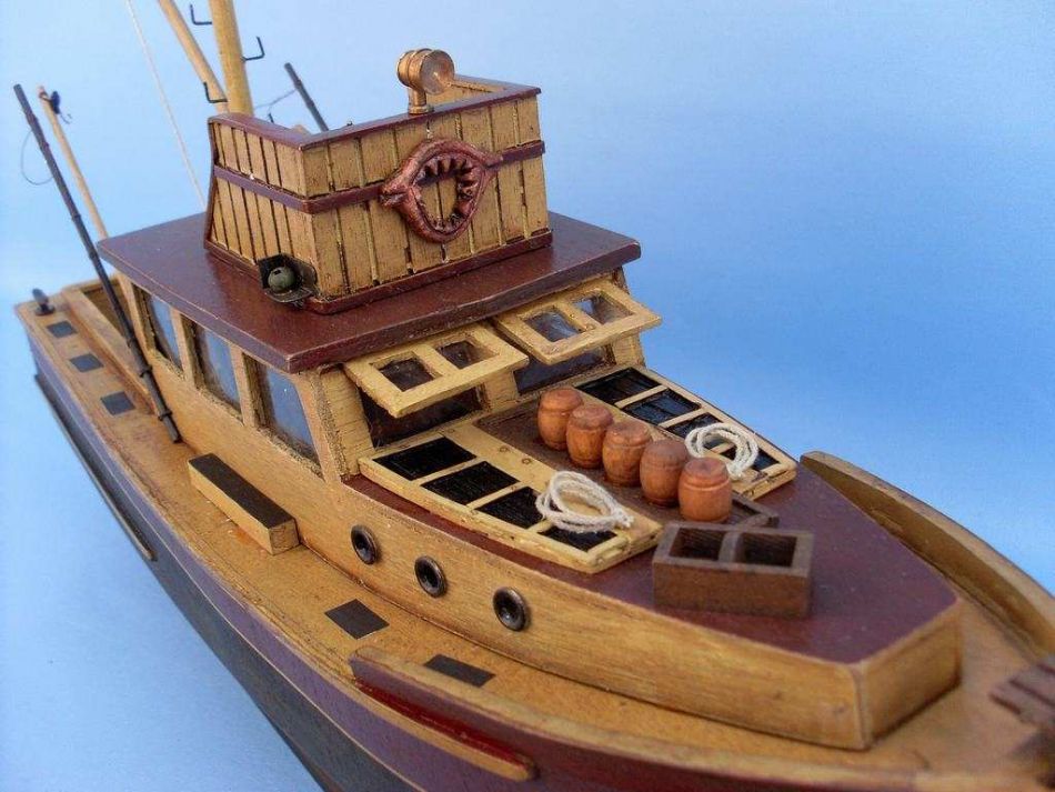 JAWS "Orca" Wooden Model Boat 20"