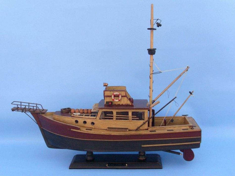 JAWS "Orca" Wooden Model Boat 20"