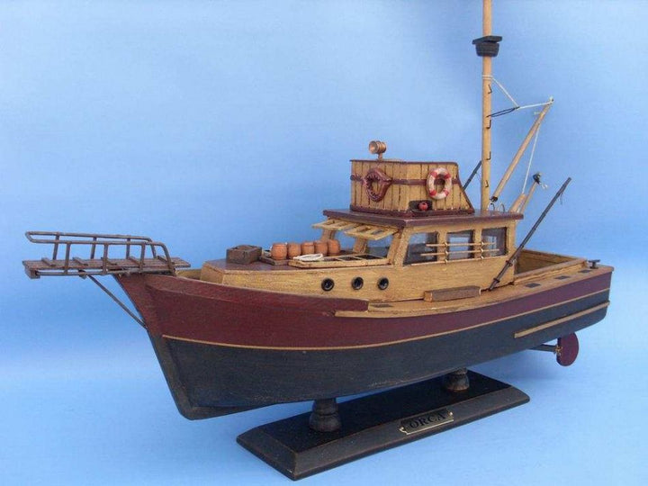 JAWS "Orca" Wooden Model Boat 20"