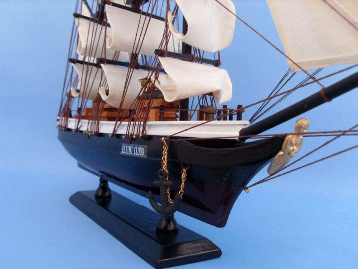 Hand Crafted Wooden Flying Cloud Tall Model Clipper Ship 24"