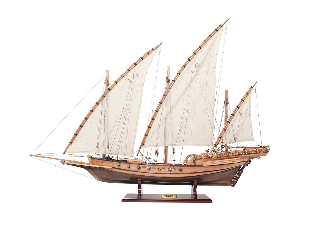 Hand-Built Xebec, Barbary Pirate Model Ship