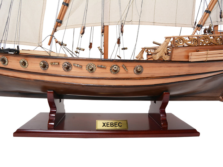 Hand-Built Xebec, Barbary Pirate Model Ship