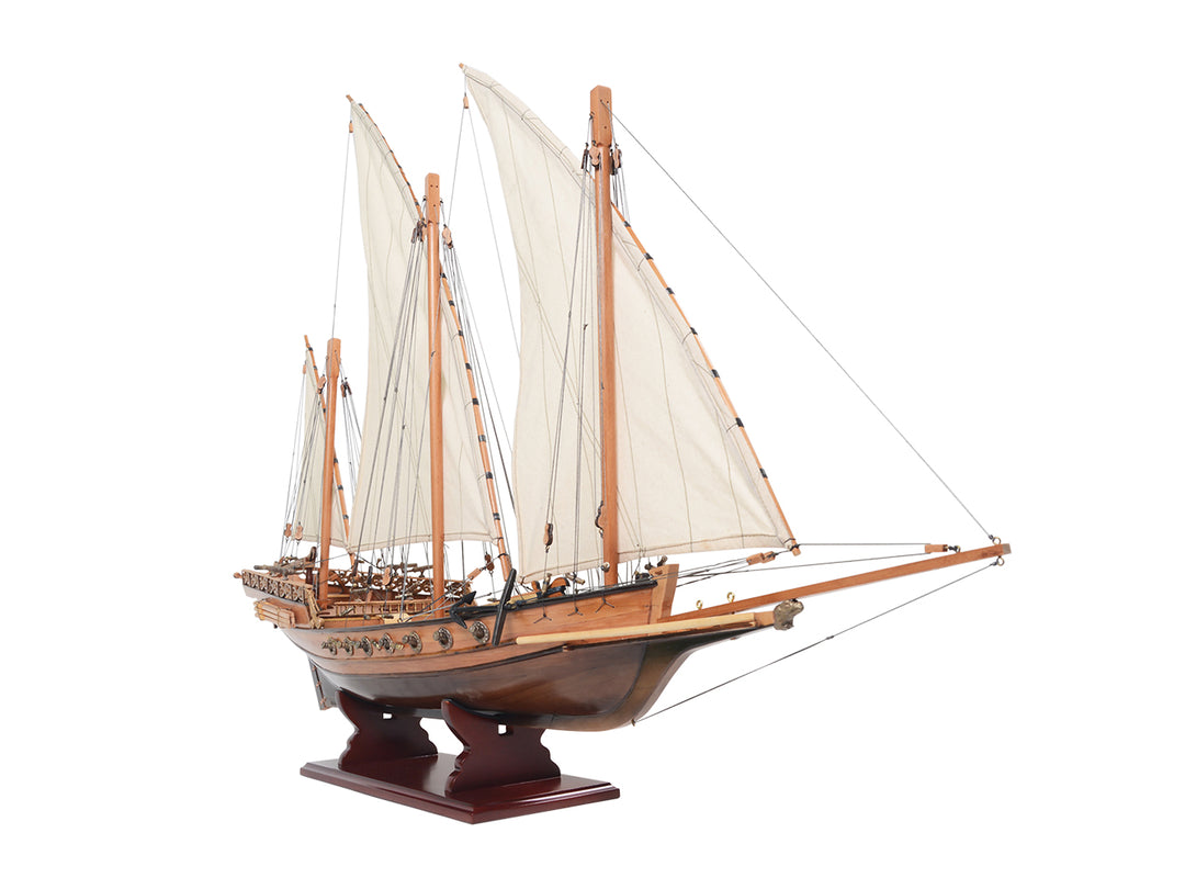 Hand-Built Xebec, Barbary Pirate Model Ship