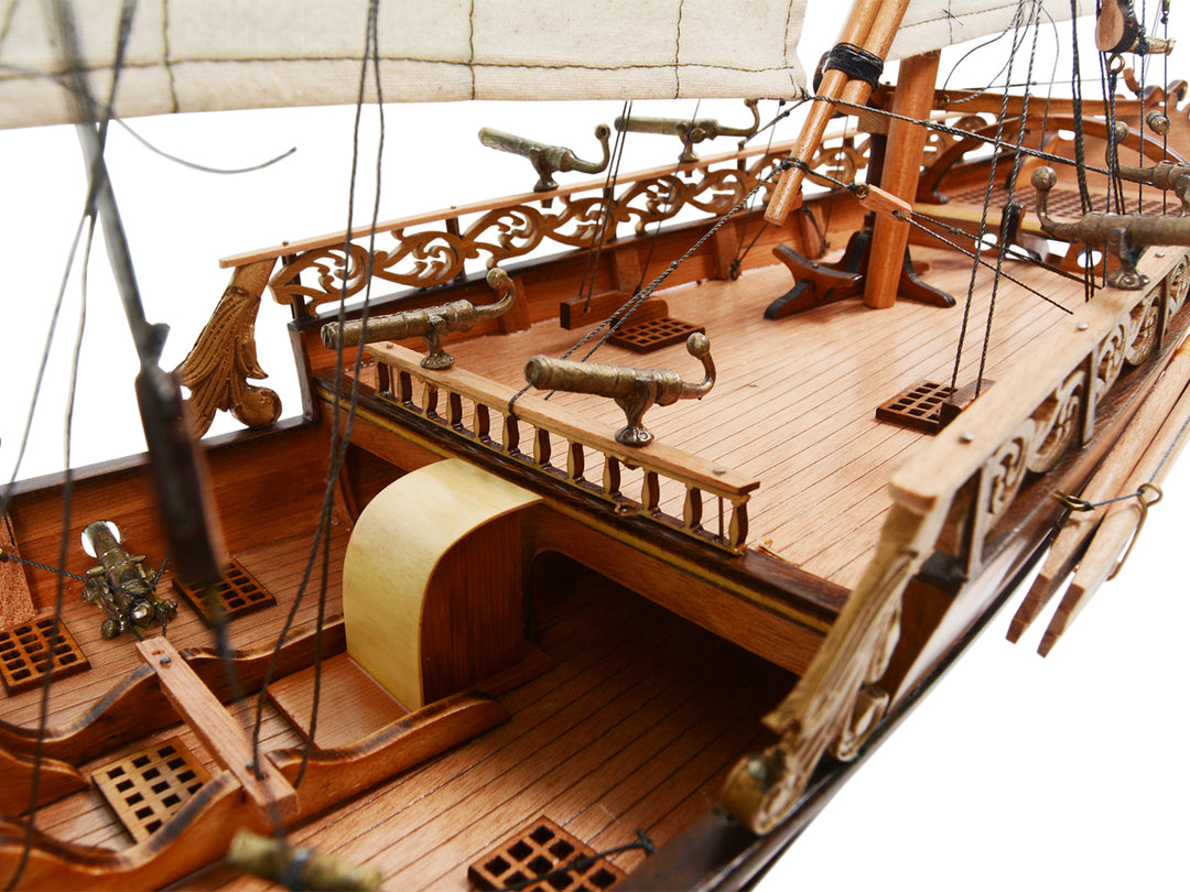 Hand-Built Xebec, Barbary Pirate Model Ship