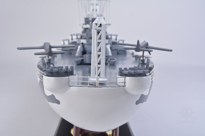 Hand Crafted USS Alabama BB-60 Model Ship