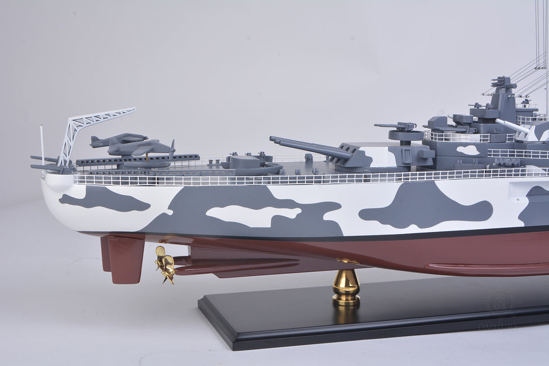 Hand Crafted USS Alabama BB-60 Model Ship