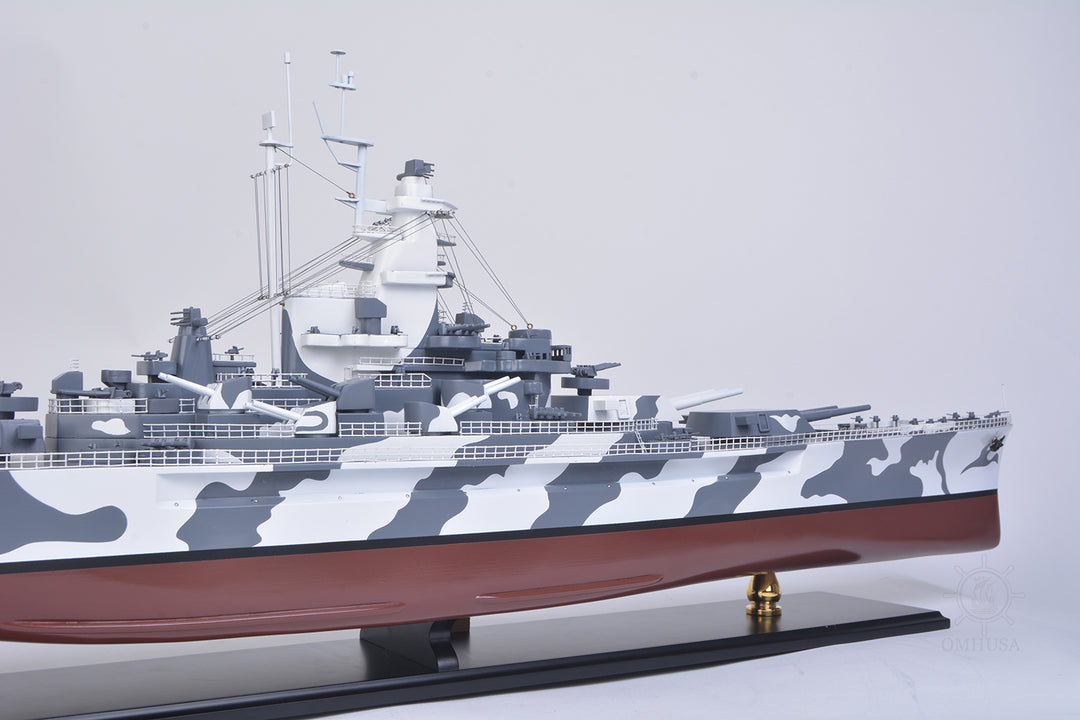 Hand Crafted USS Alabama BB-60 Model Ship