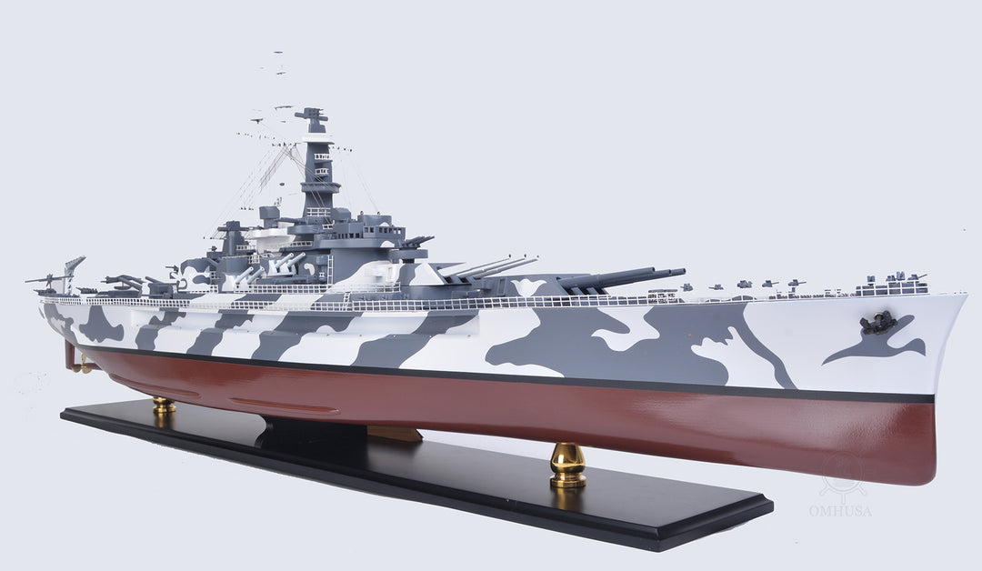 Hand Crafted USS Alabama BB-60 Model Ship