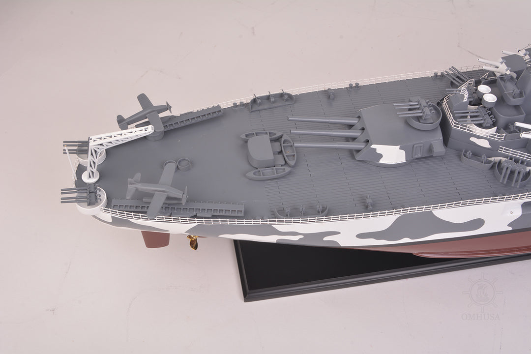 Hand Crafted USS Alabama BB-60 Model Ship