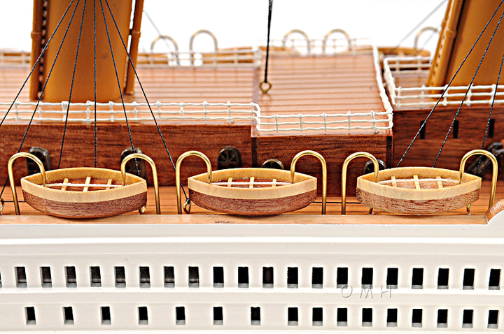 Hand Crafted Titanic Wooden Model Ship, Large Size