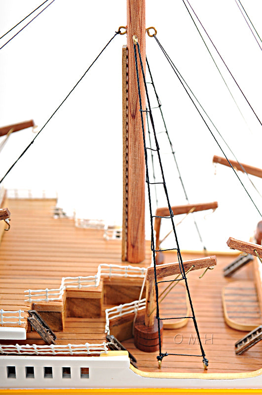 Hand Crafted Titanic Wooden Model Ship, Large Size