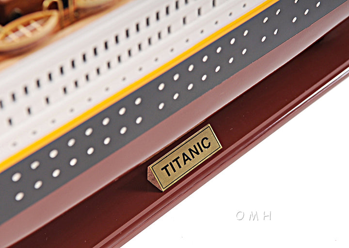 Hand Crafted Titanic Wooden Model Ship, Large Size