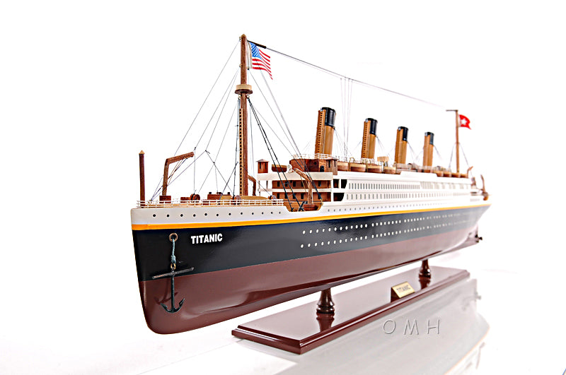 Hand Crafted Titanic Wooden Model Ship, Large Size