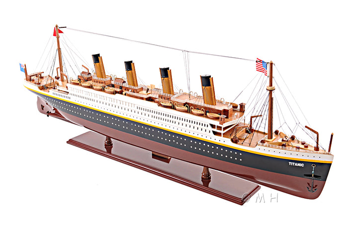 Hand Crafted Titanic Wooden Model Ship, Large Size