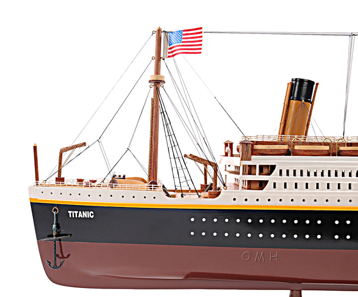 Hand Crafted Titanic Wooden Model Ship, Large Size