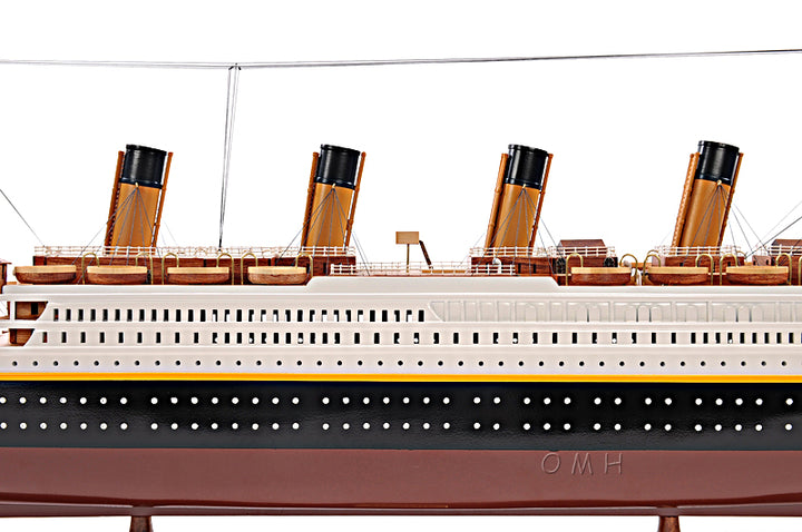 Hand Crafted Titanic Wooden Model Ship, Large Size