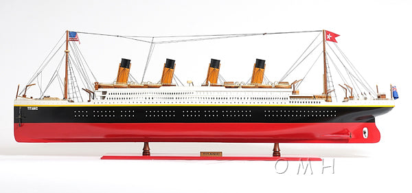 XL Hand Built Titanic Model 56"L x 6"W x 19.3"H