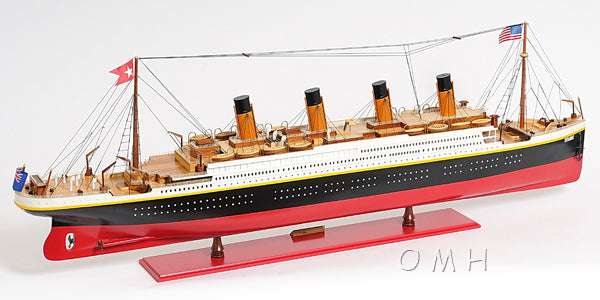 XL Hand Built Titanic Model 56"L x 6"W x 19.3"H