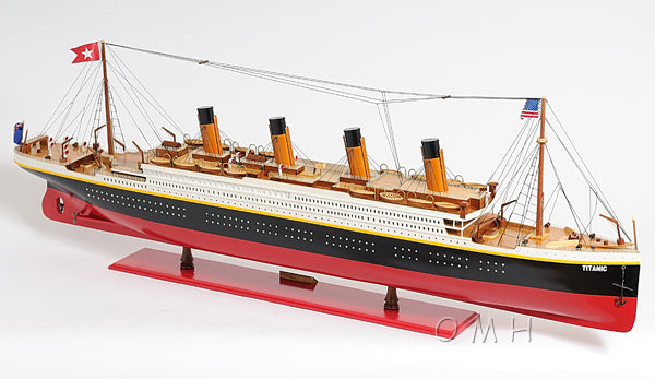 XL Hand Built Titanic Model 56"L x 6"W x 19.3"H