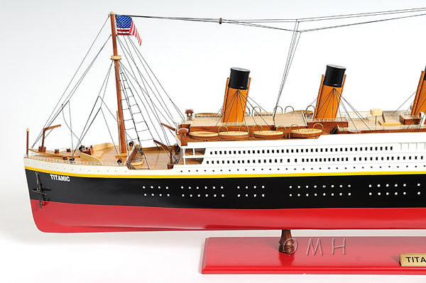 XL Hand Built Titanic Model 56"L x 6"W x 19.3"H