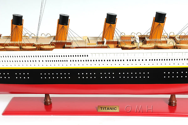 XL Hand Built Titanic Model 56"L x 6"W x 19.3"H