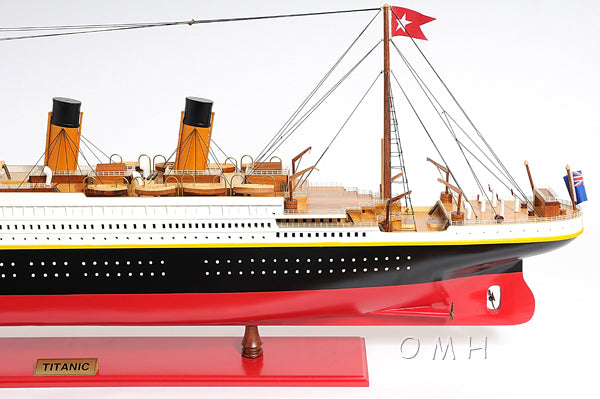 XL Hand Built Titanic Model 56"L x 6"W x 19.3"H