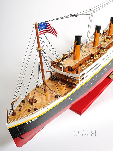 XL Hand Built Titanic Model 56"L x 6"W x 19.3"H