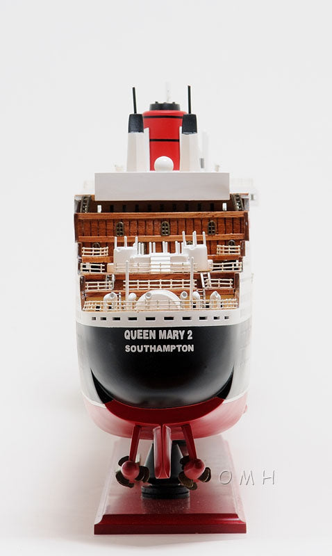 Hand Made Queen Mary II Cruise Ship Model