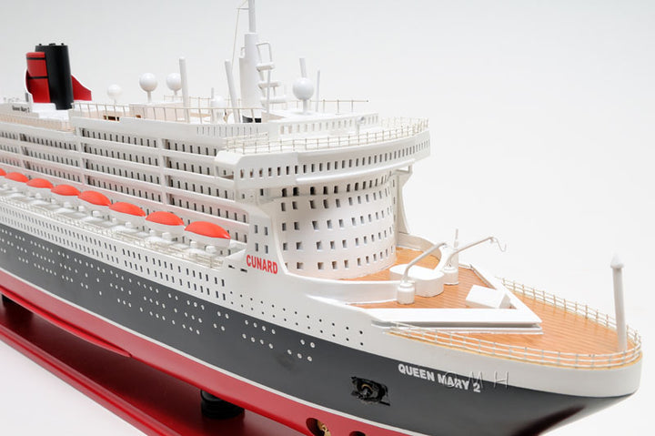 Hand Made Queen Mary II Cruise Ship Model