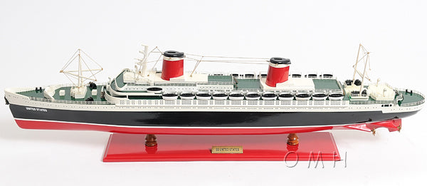 Hand Built SS United States Ship Model