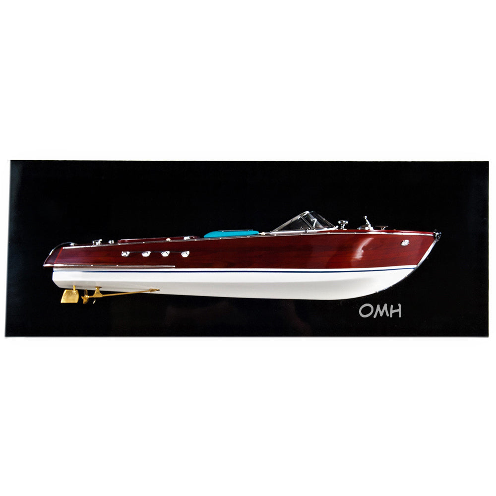 Hand Made Riva Aquarama Half-Hull Ship Model