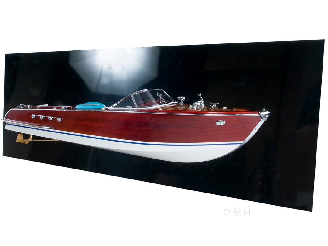 Hand Made Riva Aquarama Half-Hull Ship Model