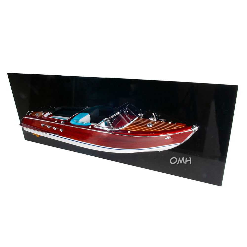 Hand Made Riva Aquarama Half-Hull Ship Model