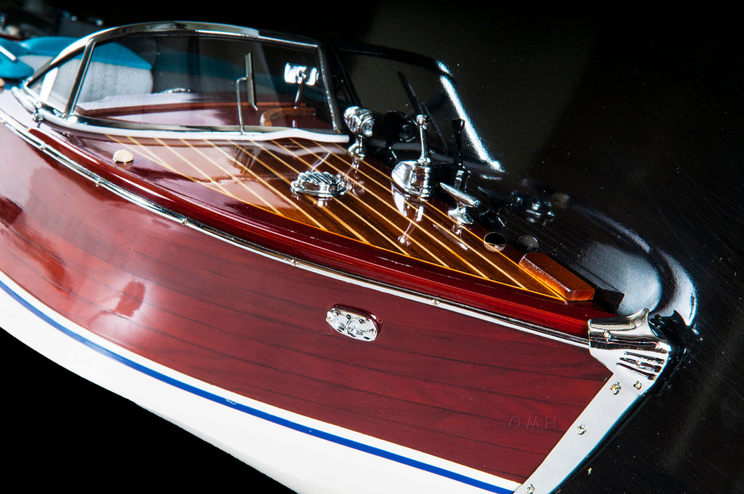 Hand Made Riva Aquarama Half-Hull Ship Model