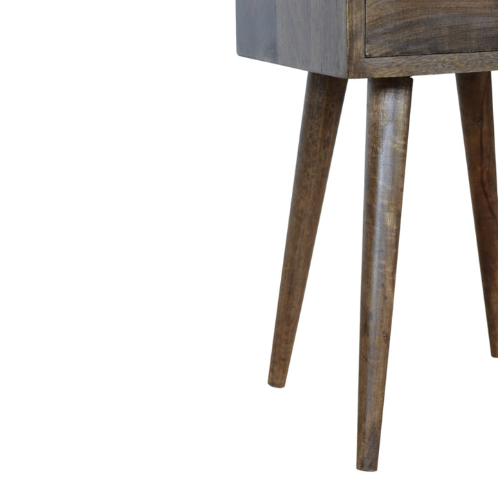 Artisan Furniture Small Mango Wood Bedside Table Grey-Washed IN964