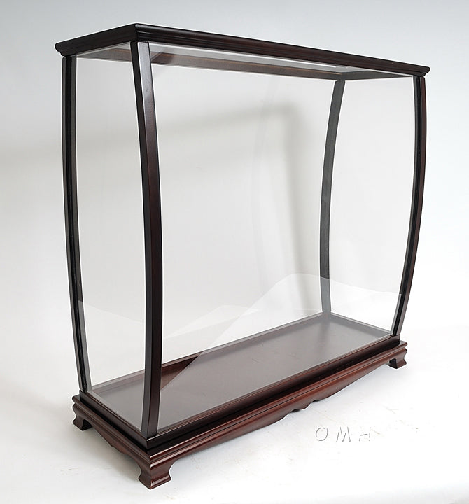 Mahogany Model Ship Display Case (34"L x 13"W x 31.5"H)