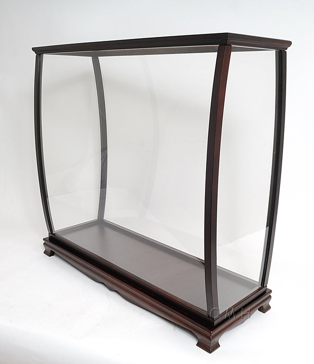 Mahogany Model Ship Display Case (34"L x 13"W x 31.5"H)