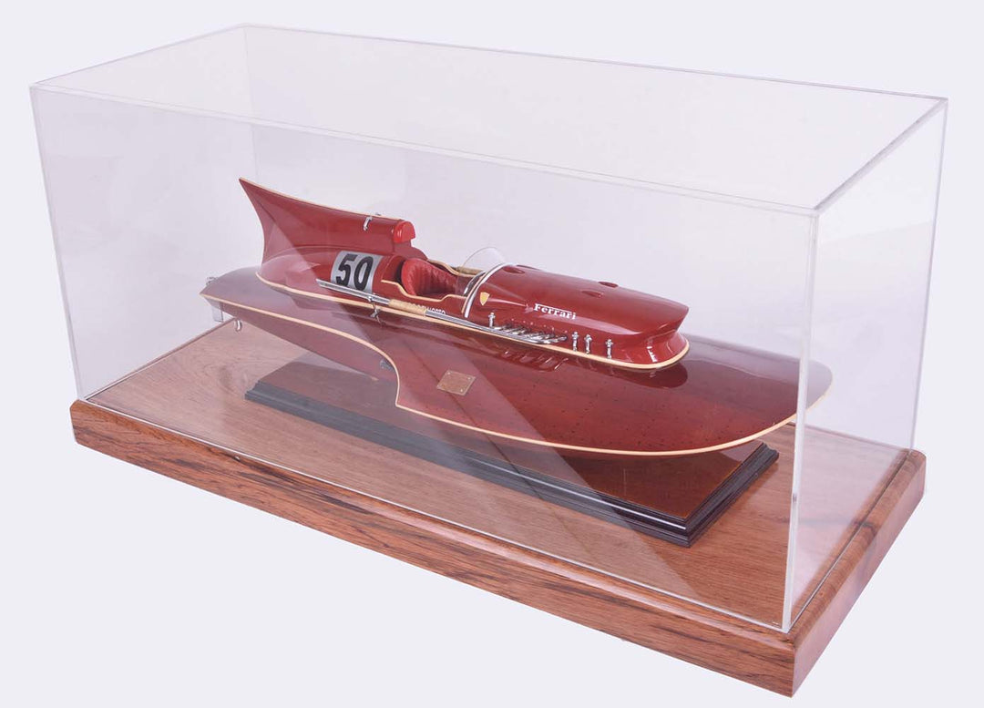 Mid-Size Model Speedboat Display Case (27.75"L x 11.375"W x 13.25"H)