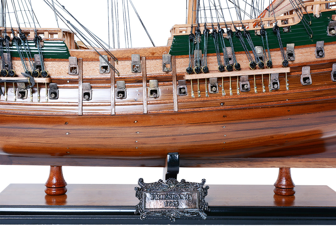 Hand-Made Museum Quality 1663 Dutch Friesland Model Ship