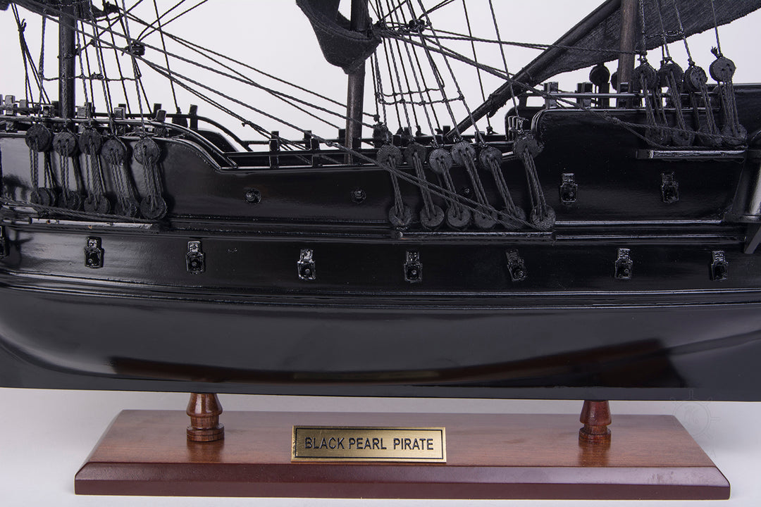 Small Wooden Black Pearl Model Ship 19"