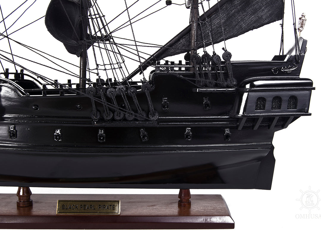 Small Wooden Black Pearl Model Ship 19"