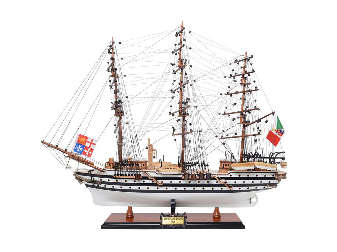 1930 Amerigo Vespucci Hand Built Model Ship