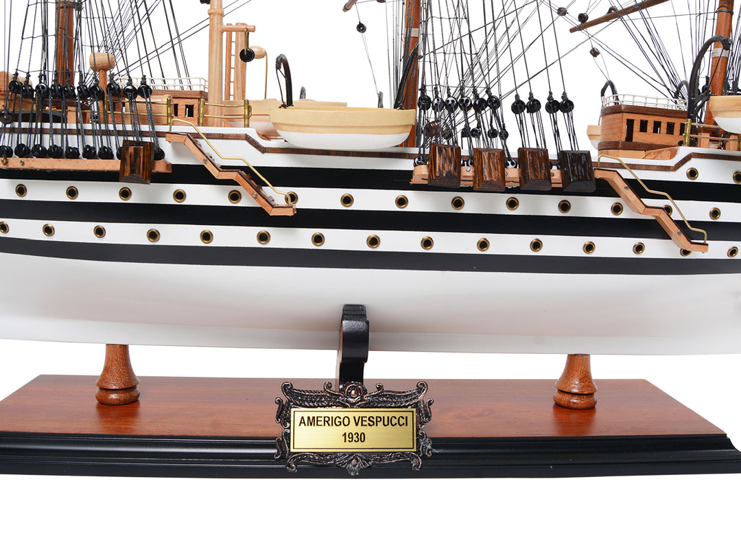 1930 Amerigo Vespucci Hand Built Model Ship