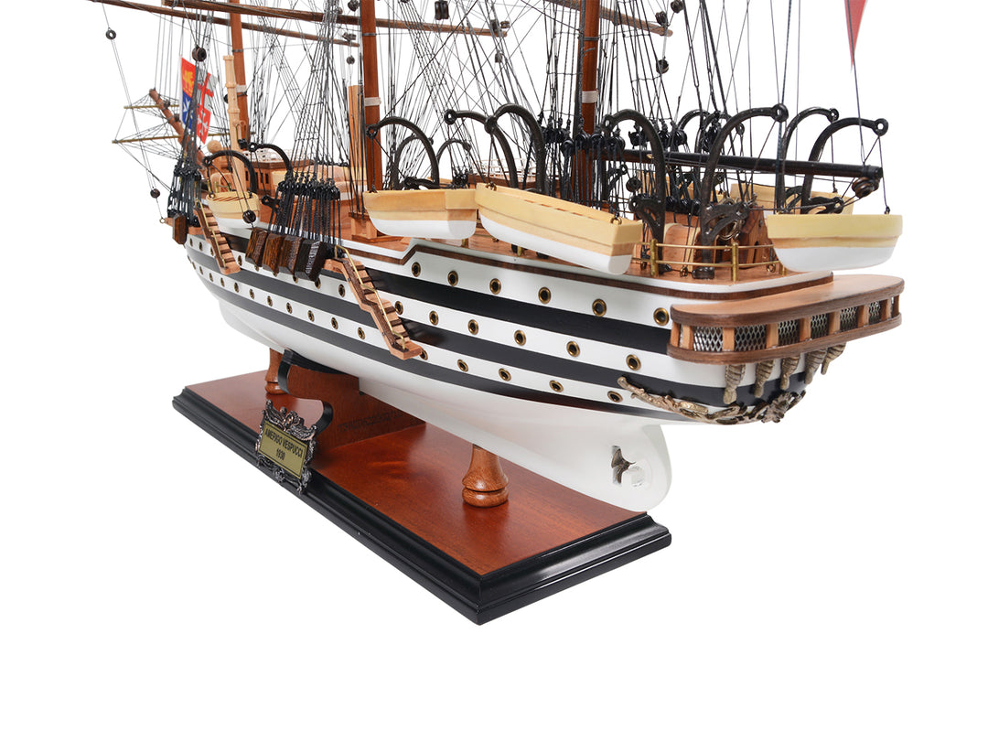 1930 Amerigo Vespucci Hand Built Model Ship